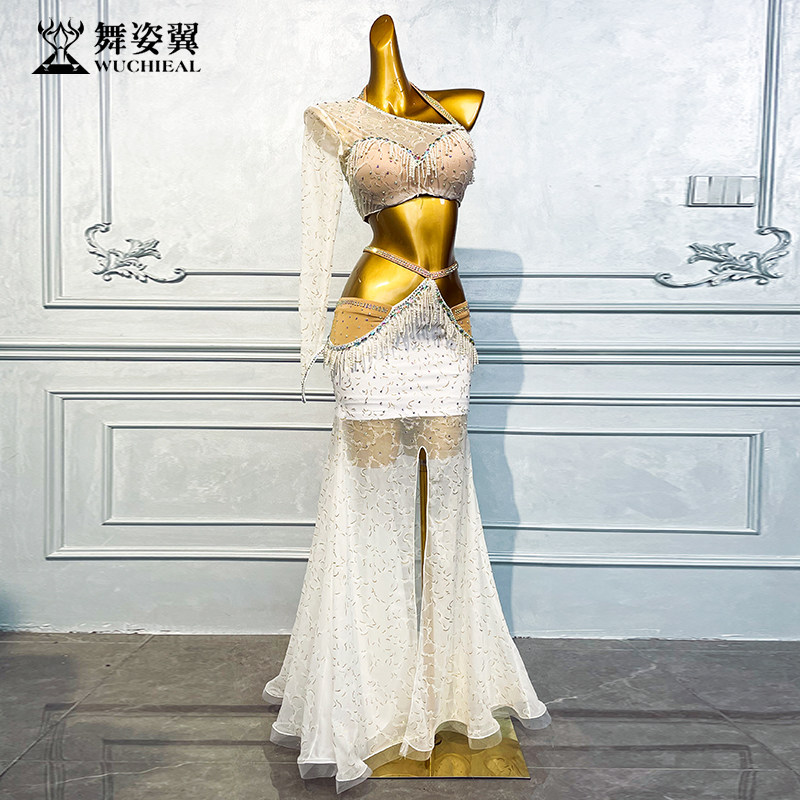 舞姿翼肚皮舞表演出练功服装东方舞舞蹈2025新款鼓舞流苏