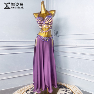 舞姿翼东方舞肚皮舞新套装飘逸高级感显身材演出服亮片显瘦