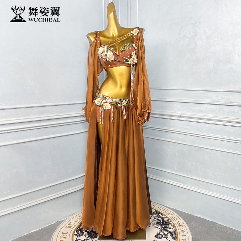 舞姿翼东方舞肚皮舞高级感礼服新款肚皮舞套装表演出服装长裙套装