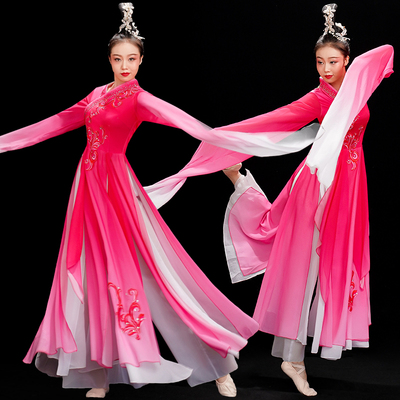水袖舞蹈服装演出服女2025舞蹈服装采薇舞中国风惊鸿舞汉服古典舞