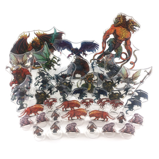 桌游跑团 DND  PF 龙与地下城 TRPG 彩色亚克力立牌  恶魔扩