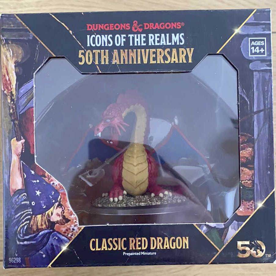 模型 跑团 DND 龙与地下城 50周年 anniversary 红龙 Boxed Mini
