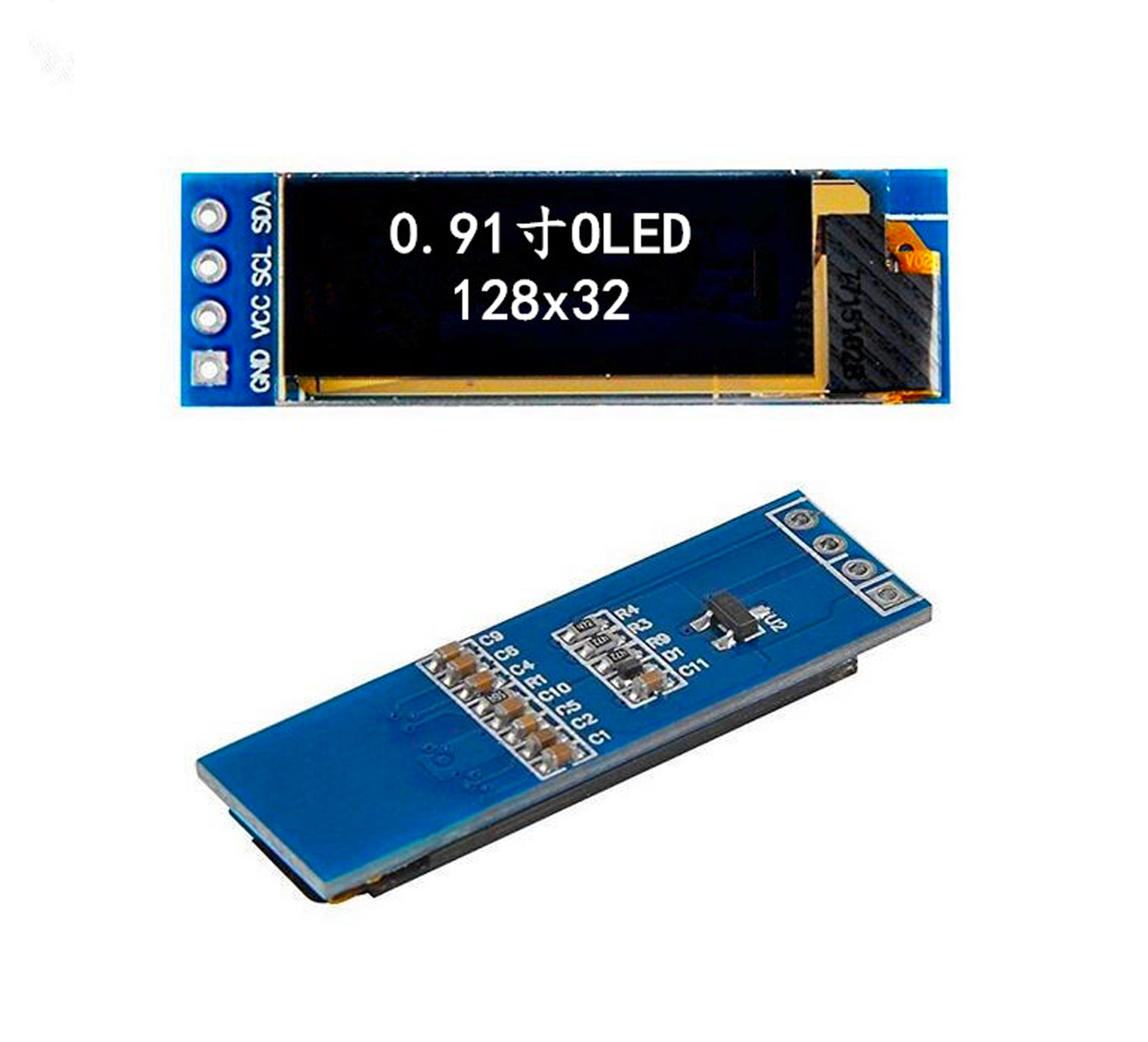 正品0.91寸oled显示屏模块iic接口0.91oledssd130oled屏