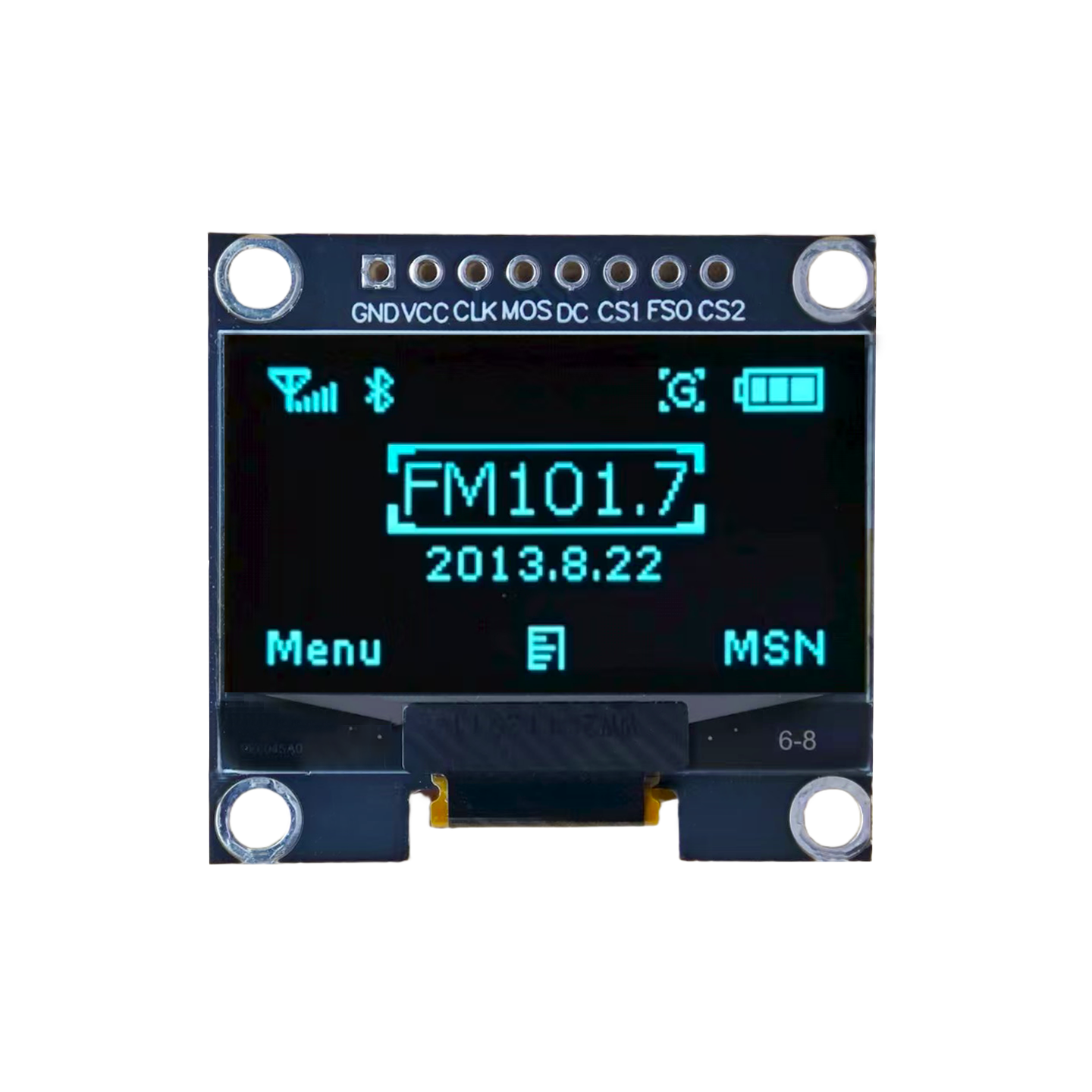 长期供应1.3寸OLED屏带中文字库