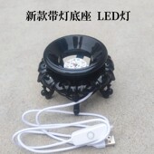 鸵鸟蛋壳底座带灯蛋雕工艺品专用底托支架蛋架子蛋雕鸸鹋驼鸟托盘