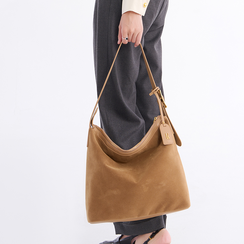 真皮托特包大容量通勤牛皮腋下包