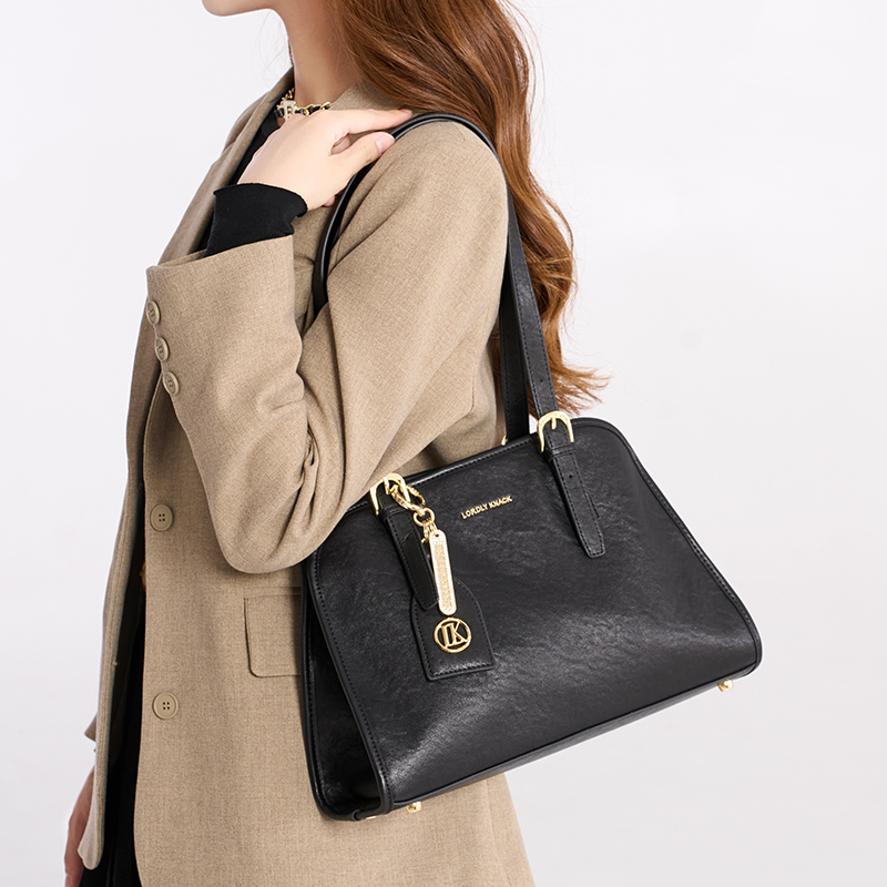 新款梯形手提包大容量复古单肩包