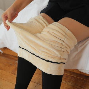 冬季东北棉裤800g羊羔绒加绒加厚加肥加大码打底裤女外穿零下30度