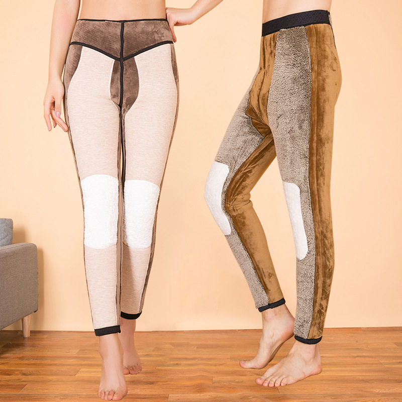 抗寒零下20度30度40度裤子加绒加厚男1200g特厚保暖裤女驼绒棉裤