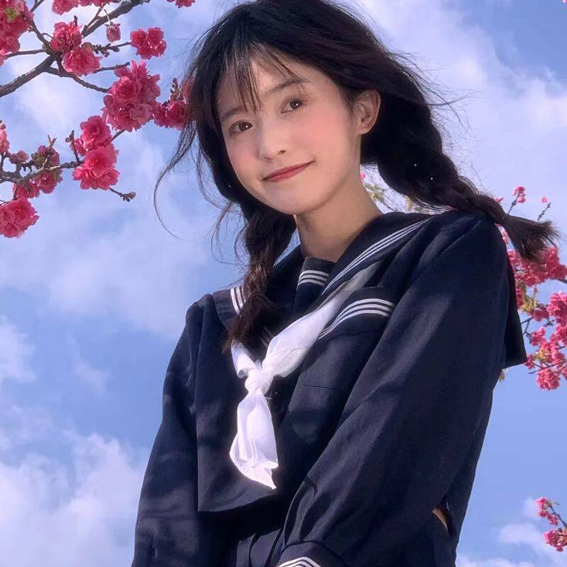 正统jk制服裙春夏套装基础款改良绀三本海军学院风校供水手服班服