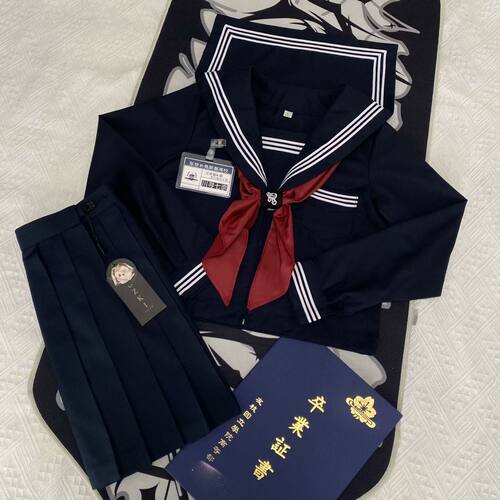 【兔斯基】日系正统水手服jk制服裙套装白二三本基础款关西襟全套