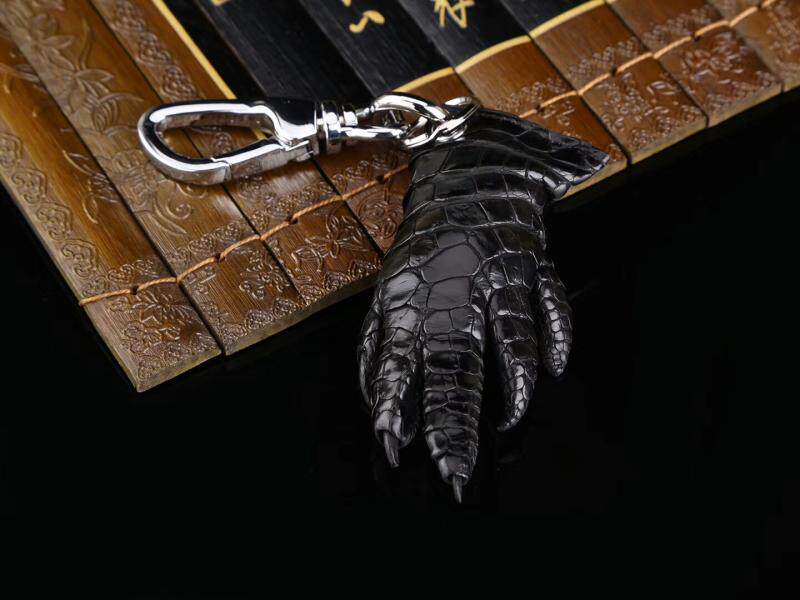 进口鳄鱼脚 钥匙扣 潮牌钥匙挂圈 真皮个性时尚潮流情侣挂饰