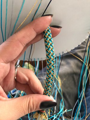 DRAGON BOAT FESTIVAL COLORFUL WINDING BRAIDED BRACELET PEACH BLOSSOM KNOT MATERIAL ROPE BEADS STRANDS BRACELETS BRAIDED THREAD THIN RED THREAD