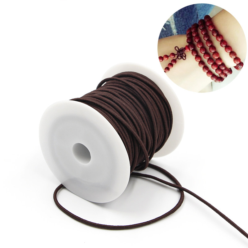BUDDHA BEADS DIAMOND BRACELET ROPE ELASTIC CORD BEADS WEAR-RESISTANT ELASTIC BRAIDED BRACELET ROPE BEADED RUBBER BAND LITERARY PLAY ROPE