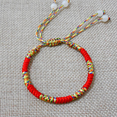 COLOR ROPE NO. 72 JADE THREAD DIY MATERIAL MULTICOLORED THREAD BRAIDED ROPE BRACELET PENDANT RED ROPE BEADED THREAD LANYARD WOVEN STRAWBERRY