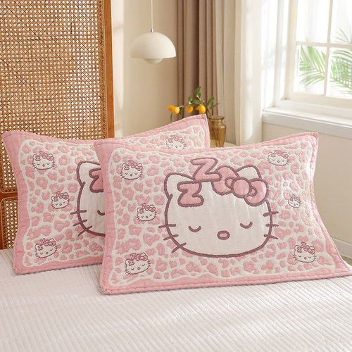 纯棉纱布加厚枕巾成人枕头盖巾