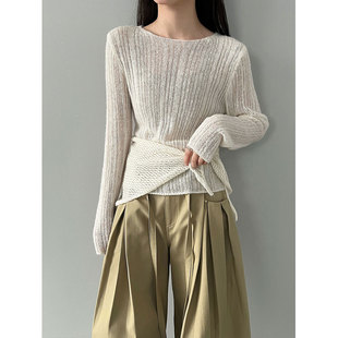 慵懒打底衫 鹿西 新款 披肩两件套女26春季 ss997 轻奢软糯羊毛针织衫
