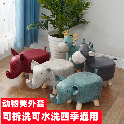 科技布儿童小凳子实木脚凳