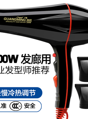 光明电吹风RCT9920大功率2200W冷热风家用发廊理发店恒温电吹风