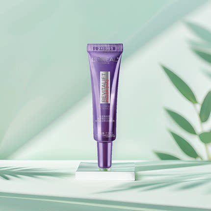 欧莱雅紫熨斗眼霜第三代复颜玻尿酸水光充盈全脸淡纹小样7.5ml