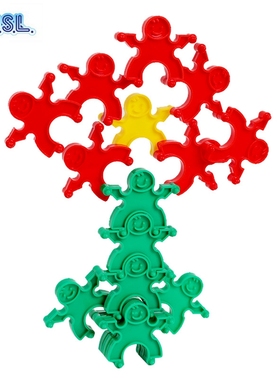 台湾游思乐USL 小叠罗汉积木男女宝宝塑料拼插拼装儿童益智玩具3+