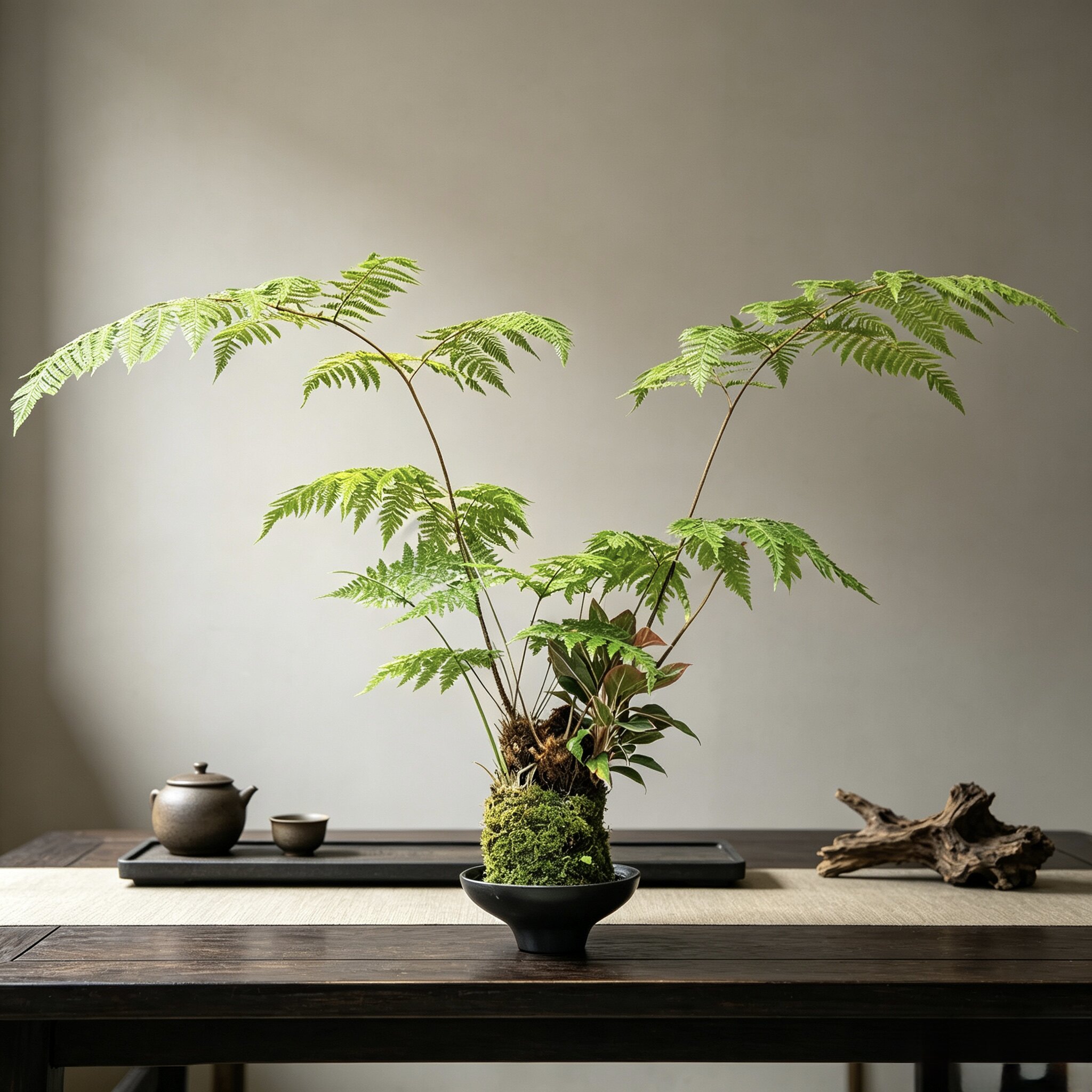 蕨类苔藓球水培四季小型盆栽