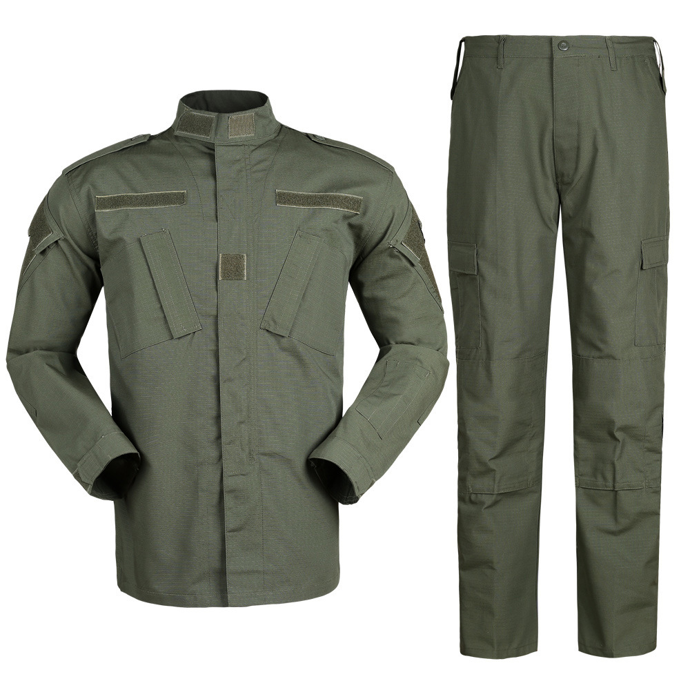 游骑兵绿 战术ACU版型RG军绿色战斗服套服 上衣+裤子绿色作训服