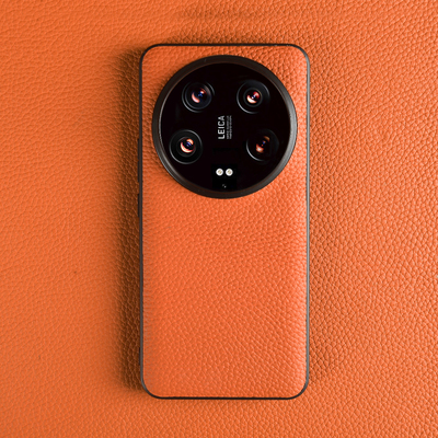 适用小米15SPro手机壳真皮荔枝纹