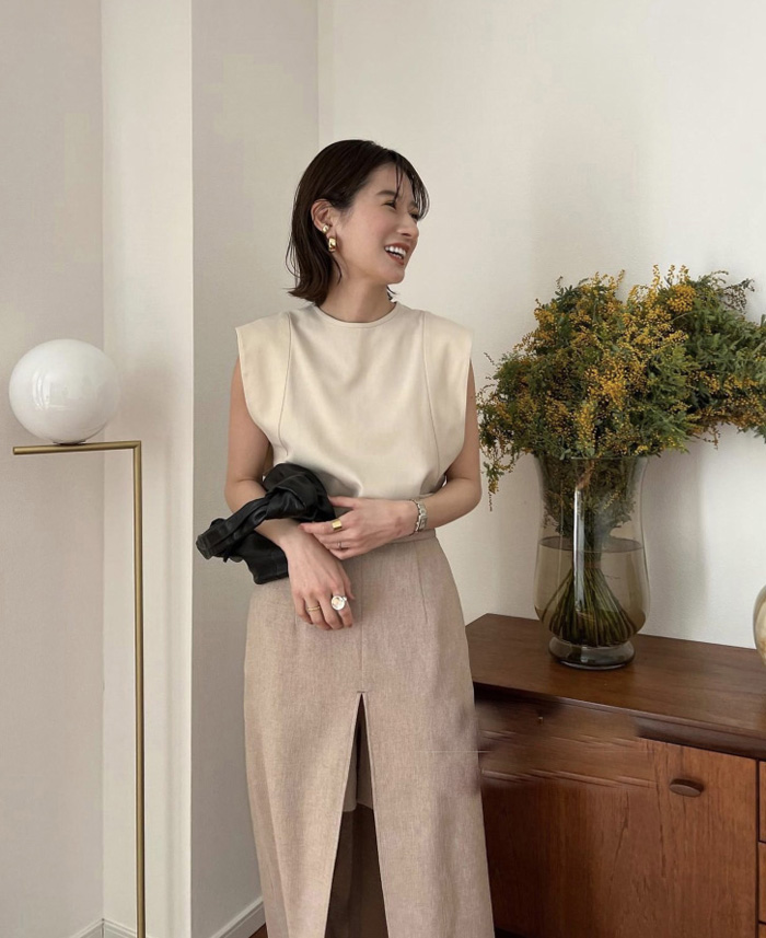 无袖衬衫休闲百搭无袖棉混纺