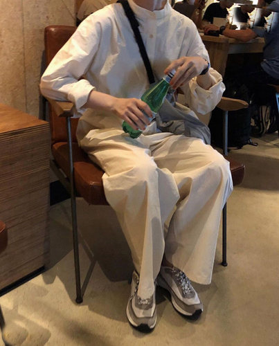 宽松的休闲百搭连体长裤2way