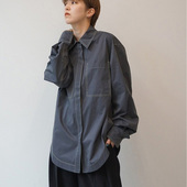 微长款 明线缝制 长袖 TDF 衬衫