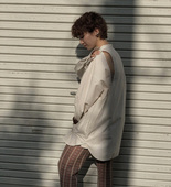 衬衫 TDF 后微露肩胛设计 立体悬浮口袋 高密度梭织纯棉 宽松包臀