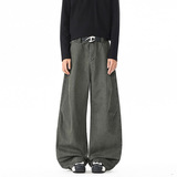 春季新款美式高街弯刀工装裤男潮流宽松直筒阔腿香蕉裤子052HP65，男装工装外套，电商B203-1