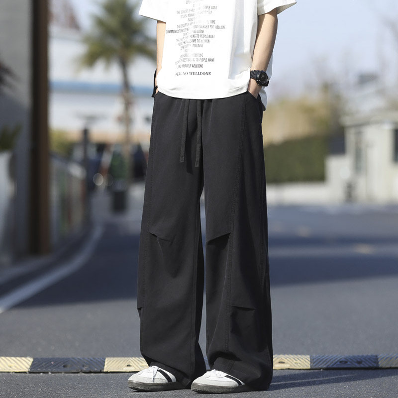 春夏季新款高街莱赛尔天丝牛仔裤男潮流宽松直筒裤子6035特P50，男装牛仔裤，电商B203-1