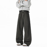 春季美式高街纯色休闲裤男士潮流宽松直筒阔腿工装裤100HP45，男装工装外套，电商B203-1