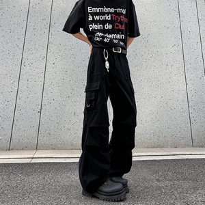 秋季美式高街多口袋工装休闲裤男士潮流宽松直筒阔腿裤 KZ019 P58图片