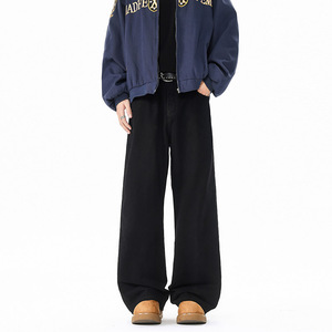 春季新款美式高街纯色休闲裤男潮流宽松直筒阔腿工装裤 100H P45，男装工装外套，电商B203-1