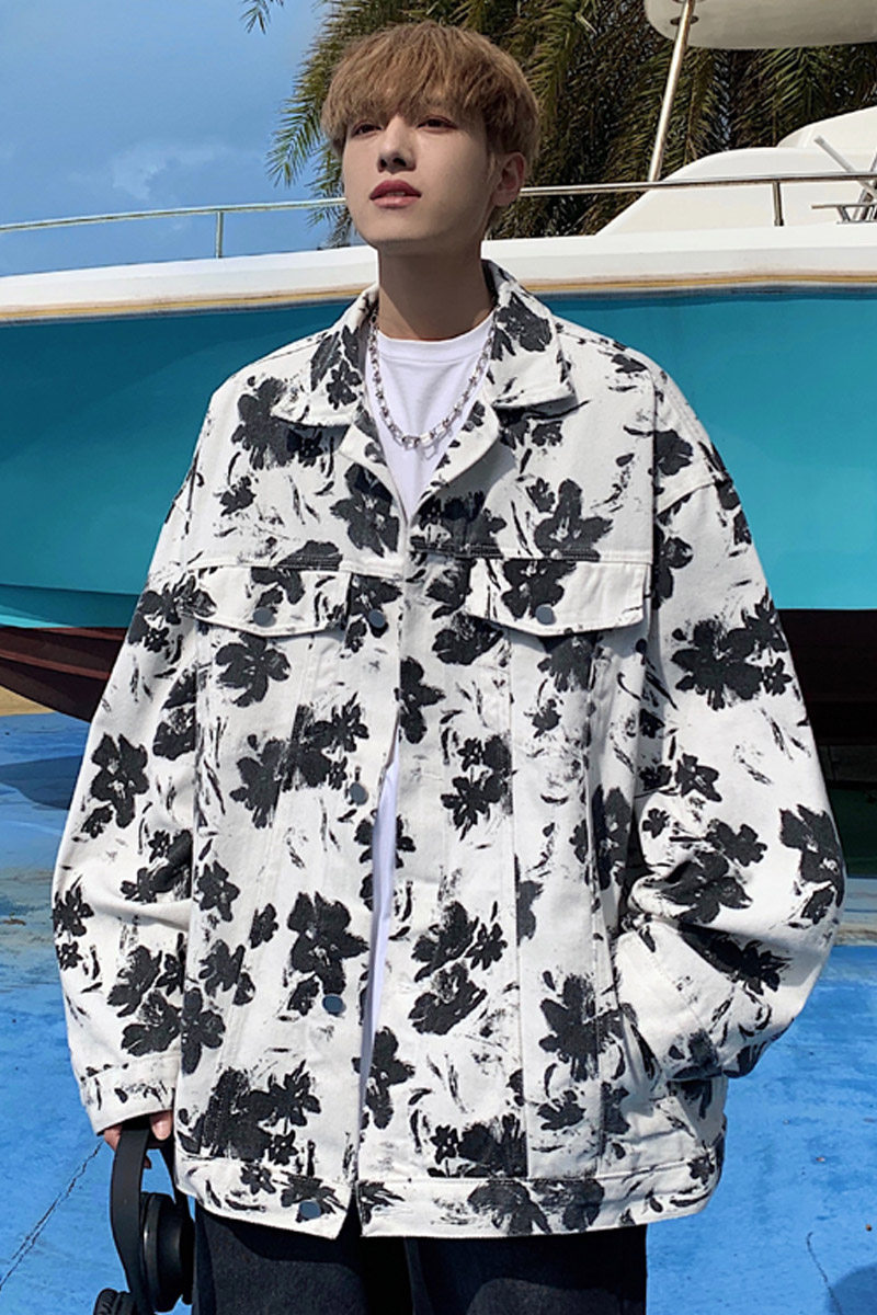 2025春秋季新款美式痞帅牛仔外套男夹克潮流宽松上衣JK51P95,男装夹克,电商B203-1