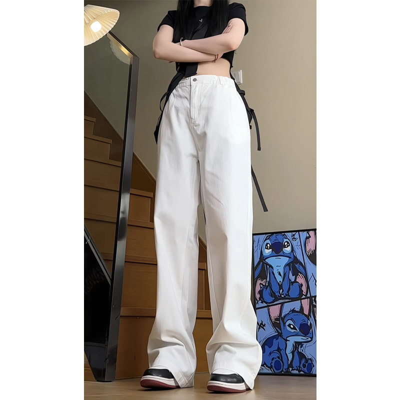 春季新款ins美式纯色工装裤女生潮流宽松直筒阔腿裤K810特P42,男装工装外套,电商B203-1