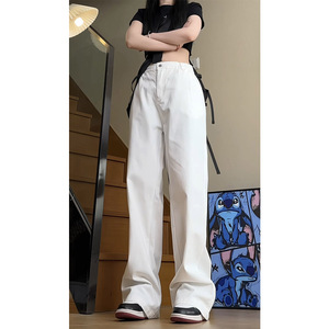 春季新款ins美式纯色工装裤女生潮流宽松直筒阔腿裤K810特P42