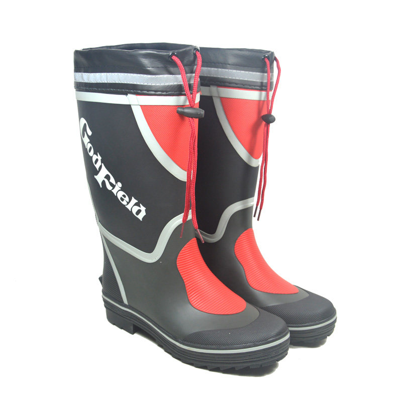 大童儿童雨鞋靴男童中筒防滑耐磨水鞋水靴学生靴子特大码束口37码