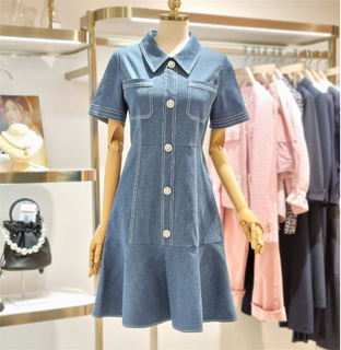 【不退换】mina 折上折SATIN韩国专柜正品代购夏 S222H603 连衣裙