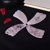 天然粉水晶玉石刮痧板女面部脸部天然刮脸神器刮板全身通用