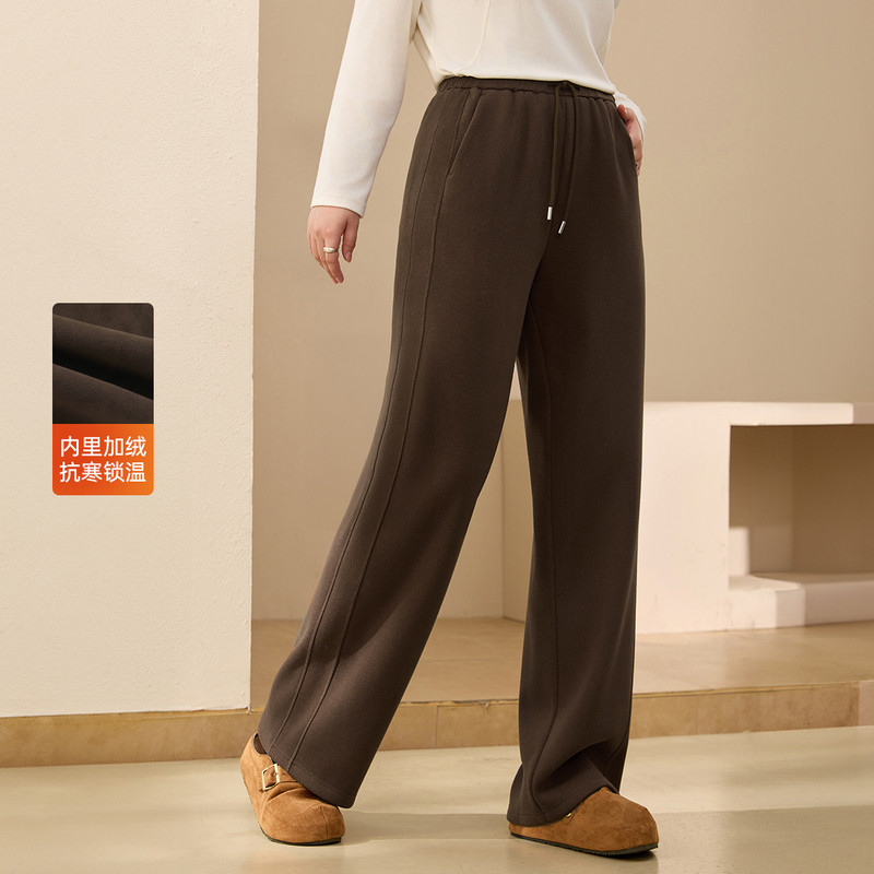 【百搭加绒保暖裤子】纤莉秀大码女装舒适松紧腰裤子胖mm冬装新款,女装/女士精品,大码裤装,淘宝优惠券,粉丝福利购,淘宝优惠卷