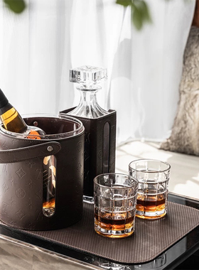 现代轻奢样板房酒柜酒具套装威士忌酒杯酒具组合装饰摆件