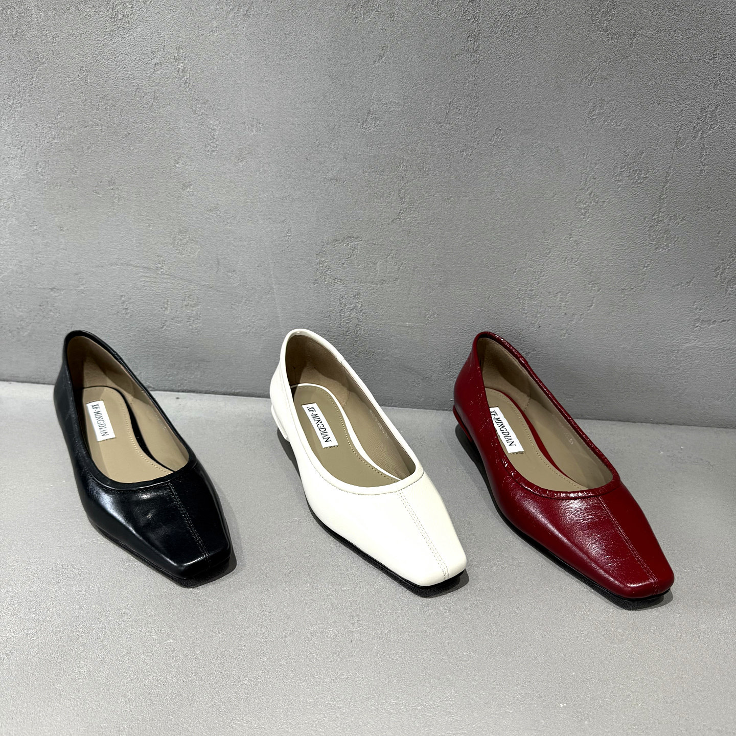 欧洲站欧货女鞋2026春新方头浅口单鞋真皮低跟一脚蹬气质高跟鞋女