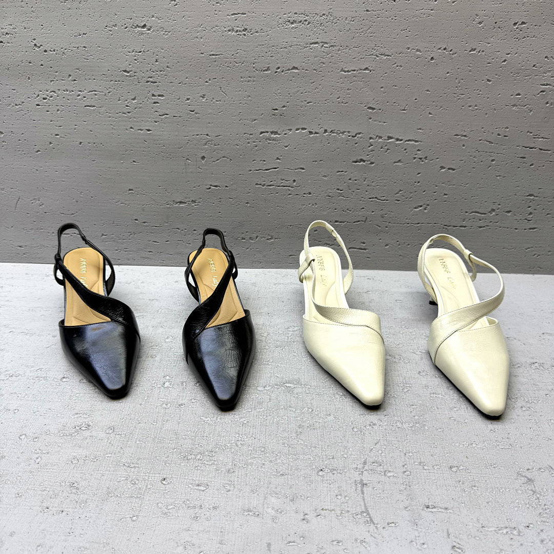 欧洲站欧货女鞋2026夏季新款真皮尖头细跟后空凉鞋交叉绑带高跟鞋