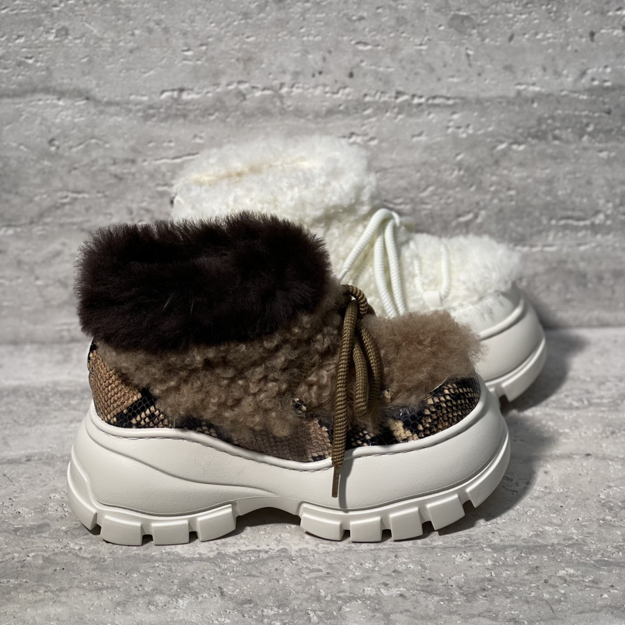 加绒保暖后拉链松糕底雪地靴棉鞋