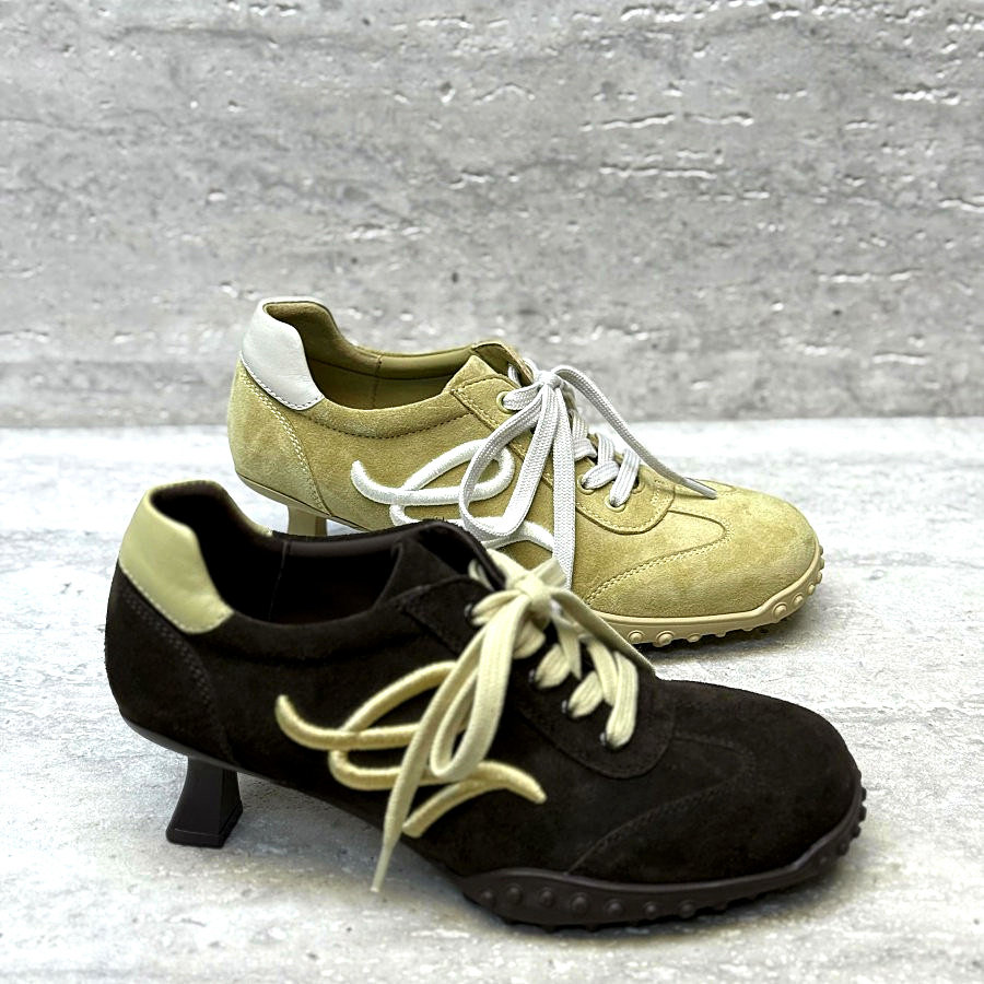 欧洲站欧货2026春季新款欧美风高跟鞋真皮德训鞋复古小众休闲鞋潮,女鞋,德训鞋,淘宝优惠券,粉丝福利购,淘宝优惠卷