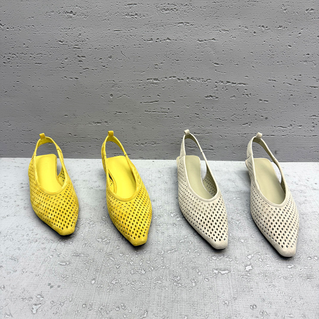 欧洲站2026夏季新款真皮镂空编织尖头凉鞋后空低跟气质百搭高跟鞋